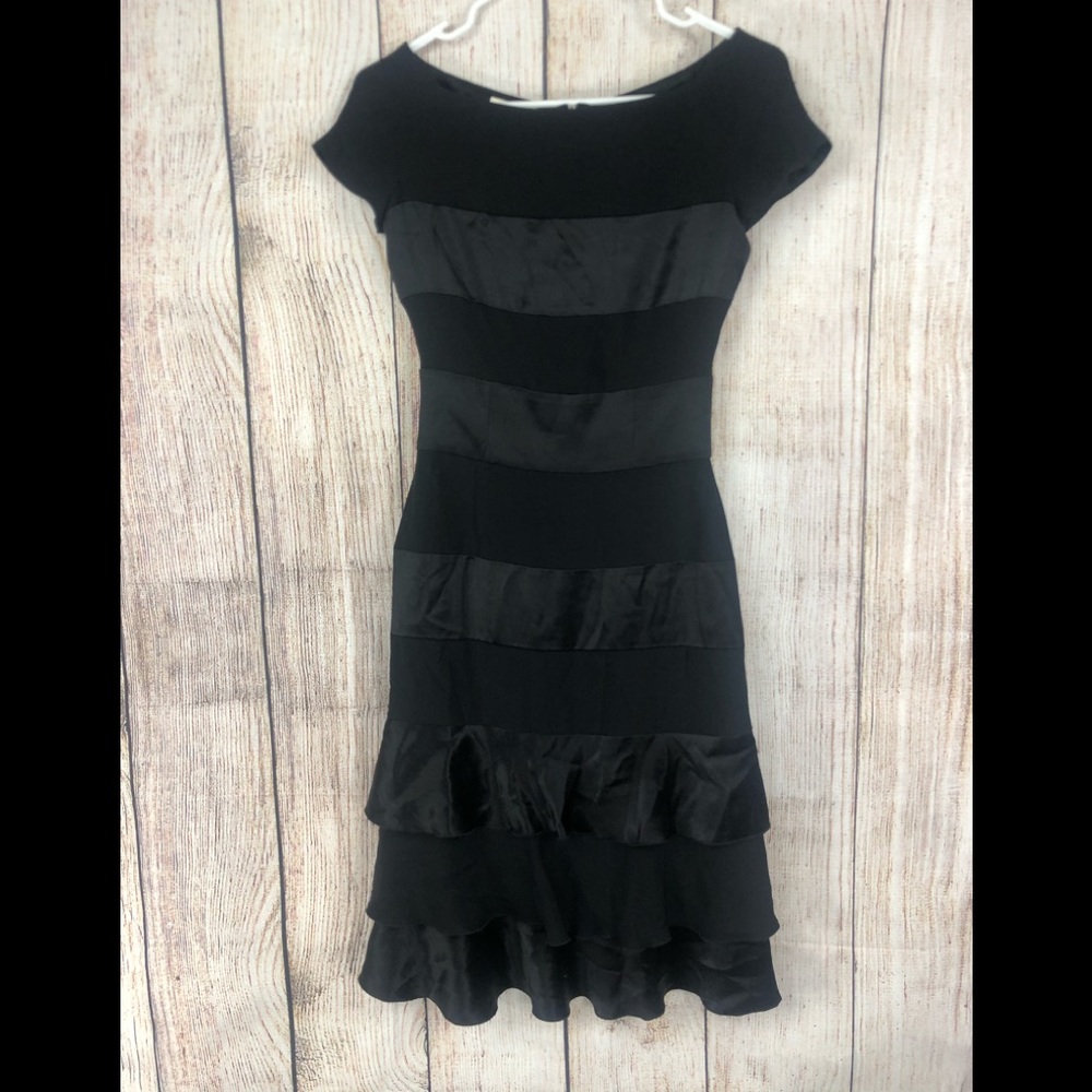 Valentino Black ruffle dress